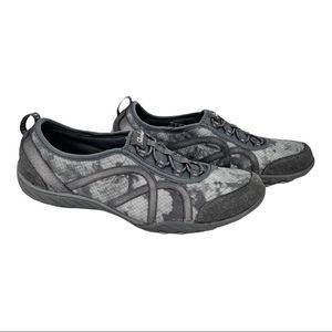 Skechers Grey Watercolor Camo Slip-On Sneaker Size 7